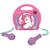 Lecteur cd portable avec 2 microphones coloris licorne MULTICOLORE 3 - vertbaudet enfant 