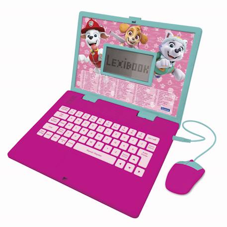 Ordinateur portable éducatif bilingue la pat patrouille girly (fr/en) MULTICOLORE 1 - vertbaudet enfant 