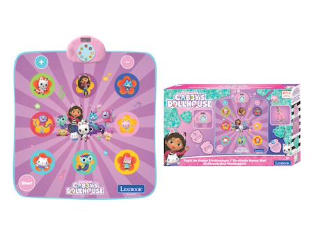 Tapis de danse électronique bluetooth et lumineux gabby et la maison magique Rose 5 - vertbaudet enfant 