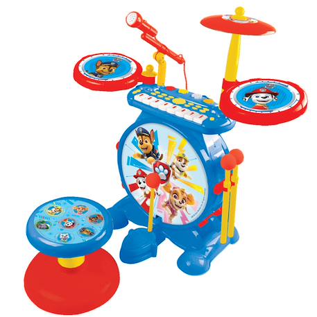 Batterie lumineuse complète 3-en-1 Mon rock band Pat Patrouille - clavier 8 touches, micro inclus Bleu 2 - vertbaudet enfant 