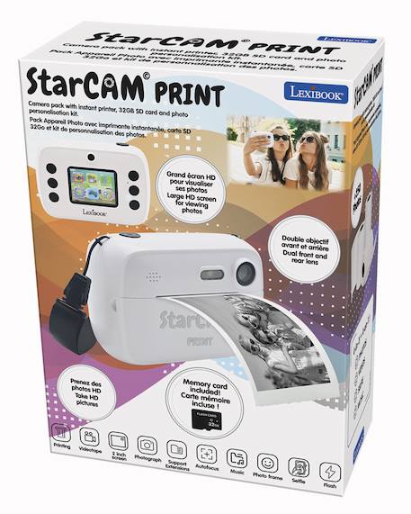 Starcam print appareil photo numérique hd avec imprimante instantanée MULTICOLORE 6 - vertbaudet enfant 