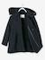 Manteau à capuche fille drap de laine Marine grisé 2 - vertbaudet enfant 