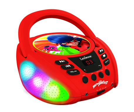 Lecteur cd bluetooth miraculous MULTICOLORE 2 - vertbaudet enfant 