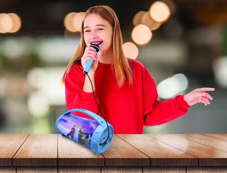 Enceinte bluetooth lumineuse avec micro la reine des neiges MULTICOLORE 5 - vertbaudet enfant 