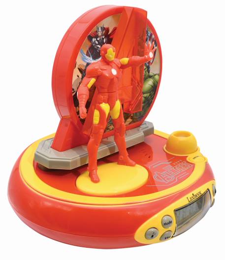 Réveil projecteur avengers avec iron man en 3d MULTICOLORE 4 - vertbaudet enfant 