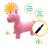 Licorne sauteuse gonflable avec housse en peluche Blanc 3 - vertbaudet enfant 