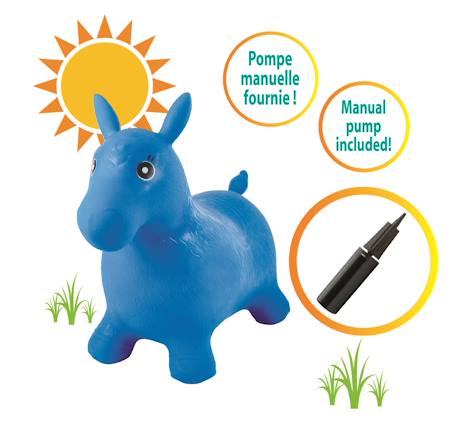 Poney sauteur gonflable bleu Bleu 2 - vertbaudet enfant 