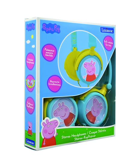 Casque stéréo filaire pliable peppa pig avec limitation de volume d'écoute MULTICOLORE 6 - vertbaudet enfant 