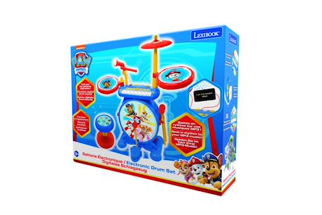 Batterie lumineuse complète 3-en-1 Mon rock band Pat Patrouille - clavier 8 touches, micro inclus Bleu 6 - vertbaudet enfant 
