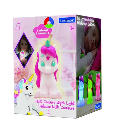Veilleuse licorne en 3d avec variation de couleurs Blanc 5 - vertbaudet enfant 