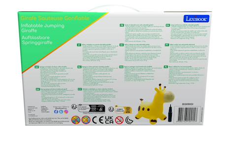 Girafe sauteuse gonflable jaune Jaune 4 - vertbaudet enfant 