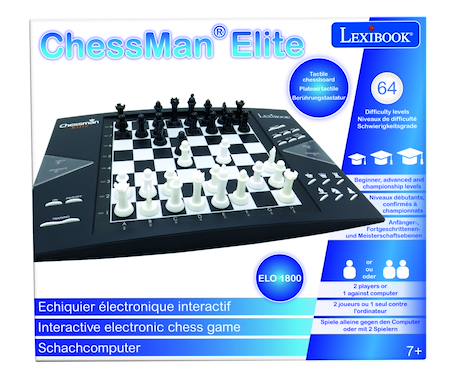Chessman elite, jeu d'échecs électronique Noir 5 - vertbaudet enfant 