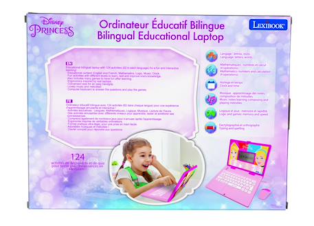 Ordinateur portable éducatif bilingue disney princesse (fr/en) MULTICOLORE 4 - vertbaudet enfant 