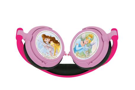 Casque stéréo filaire pliable avec limitation de volume d'écoute disney princesses MULTICOLORE 2 - vertbaudet enfant 