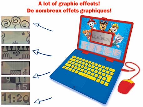 Ordinateur portable éducatif bilingue la pat patrouille (fr/en) MULTICOLORE 3 - vertbaudet enfant 