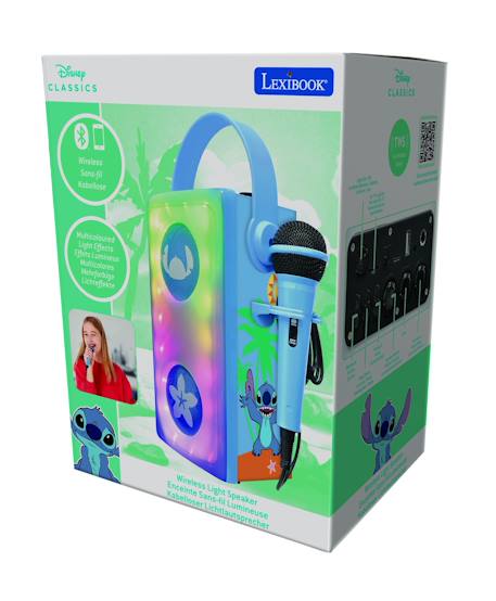 Enceinte bluetooth portable avec micro et effets lumineux stitch MULTICOLORE 4 - vertbaudet enfant 