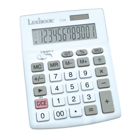 Calculatrice de bureau 12 chiffres avec double alimentation Blanc 2 - vertbaudet enfant 