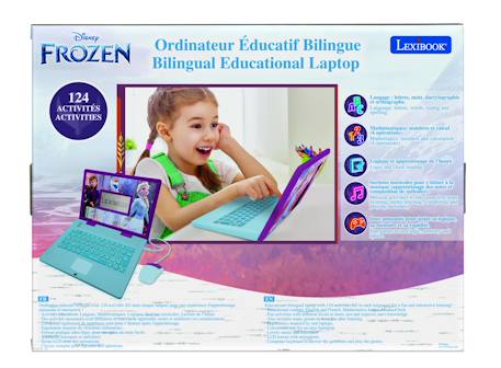 Ordinateur portable éducatif bilingue la reine des neige (fr/en) Violet 5 - vertbaudet enfant 