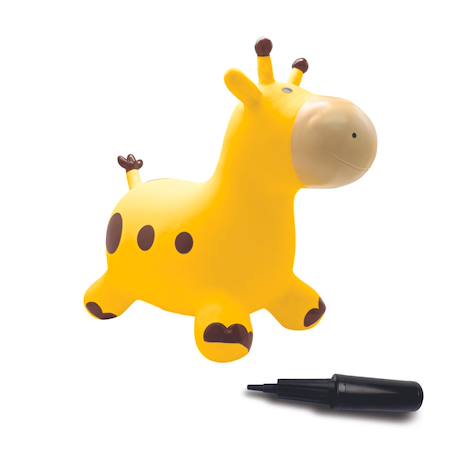 Girafe sauteuse gonflable jaune Jaune 2 - vertbaudet enfant 