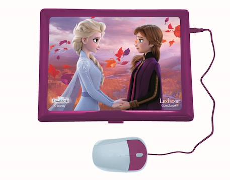Ordinateur portable éducatif bilingue la reine des neige (fr/en) Violet 3 - vertbaudet enfant 