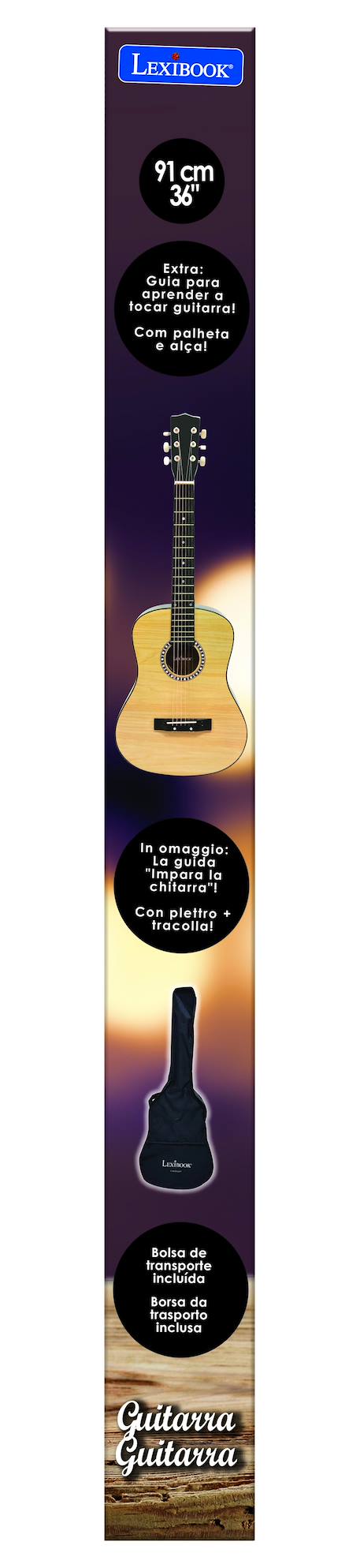 Guitare acoustique en bois avec housse de transport Beige 6 - vertbaudet enfant 