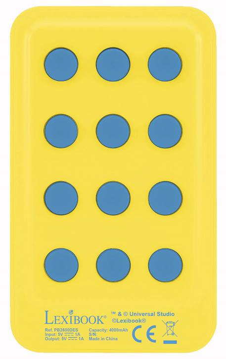 Power bank avec ventouses les minions MULTICOLORE 2 - vertbaudet enfant 