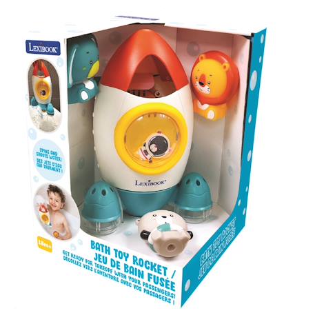 Set de jeu de bain fusée Blanc 2 - vertbaudet enfant 