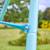 Portique 2 balançoires et vis-à-vis  métal h185cm Bleu - vert 4 - vertbaudet enfant 
