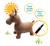 Poney sauteur gonflable avec housse en peluche Marron 4 - vertbaudet enfant 