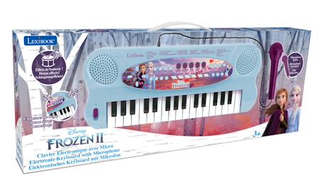 Clavier électronique musical avec micro reine des neiges Bleu 3 - vertbaudet enfant 