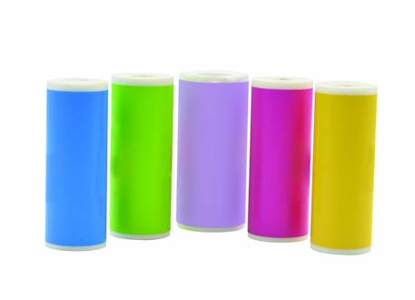 Pack de recharge contenant 10 rouleaux autocollants pour les références star cam dj150 et dj160 MULTICOLORE 2 - vertbaudet enfant 