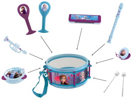 Set musical 7pcs reine des neiges Bleu 6 - vertbaudet enfant 