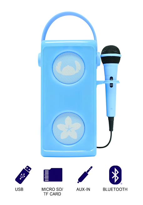 Enceinte bluetooth portable avec micro et effets lumineux stitch MULTICOLORE 2 - vertbaudet enfant 