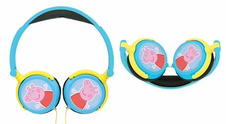 Casque stéréo filaire pliable peppa pig avec limitation de volume d'écoute MULTICOLORE 5 - vertbaudet enfant 