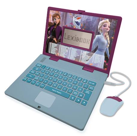 Ordinateur portable éducatif bilingue la reine des neige (fr/en) Violet 1 - vertbaudet enfant 