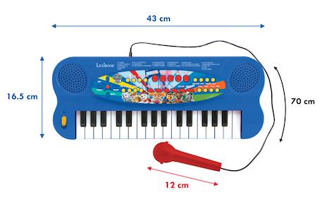 Clavier électronique musical avec micro pat patrouille Bleu 2 - vertbaudet enfant 