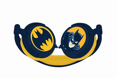 Casque stéréo filaire pliable batman avec limitation de volume d'écoute MULTICOLORE 3 - vertbaudet enfant 