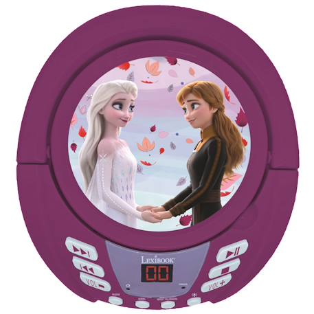 Lecteur cd bluetooth la reine des neiges MULTICOLORE 3 - vertbaudet enfant 