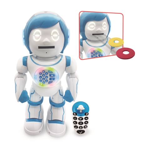 Powerman kid mon robot ludo-educatif bilingue (français/anglais) avec télécommande, programmable, dance, musique Blanc 2 - vertbaudet enfant 