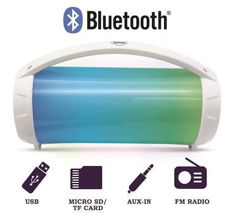 Enceinte bluetooth lumineuse avec micro iparty MULTICOLORE 2 - vertbaudet enfant 