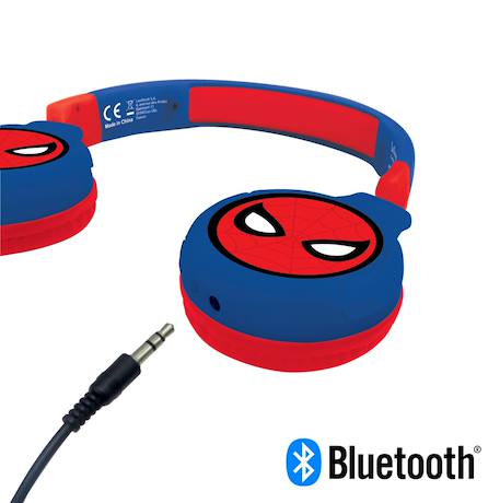 Casque 2 en 1 spiderman bluetooth et filaire avec limitation de son MULTICOLORE 2 - vertbaudet enfant 