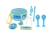 Set musical 7pcs peppa pig Bleu 1 - vertbaudet enfant 
