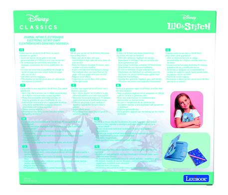 Journal intime électronique Stitch avec coffre-fort, stylo, carnet inclus, interactif, Effets sonores MULTICOLORE 6 - vertbaudet enfant 