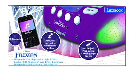 Lecteur cd bluetooth la reine des neiges MULTICOLORE 6 - vertbaudet enfant 