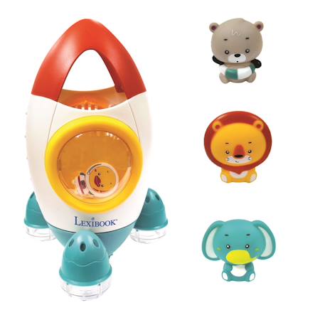 Set de jeu de bain fusée Blanc 1 - vertbaudet enfant 
