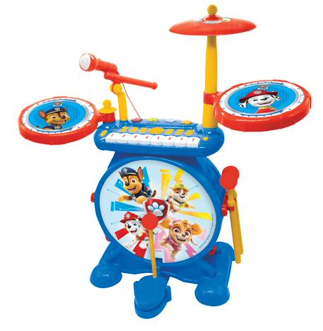 Batterie lumineuse complète 3-en-1 Mon rock band Pat Patrouille - clavier 8 touches, micro inclus Bleu 3 - vertbaudet enfant 