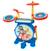 Batterie lumineuse complète 3-en-1 Mon rock band Pat Patrouille - clavier 8 touches, micro inclus Bleu 3 - vertbaudet enfant 
