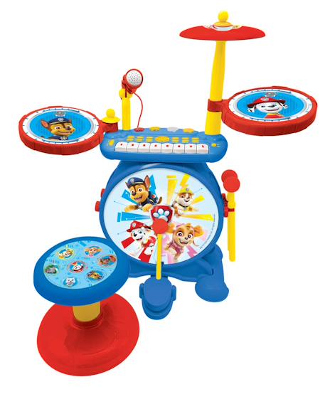 Batterie lumineuse complète 3-en-1 Mon rock band Pat Patrouille - clavier 8 touches, micro inclus Bleu 1 - vertbaudet enfant 