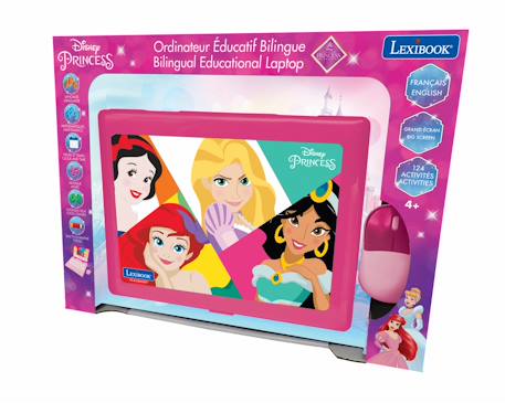 Ordinateur portable éducatif bilingue disney princesse (fr/en) MULTICOLORE 3 - vertbaudet enfant 
