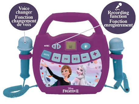Enceinte bluetooth la reine des neiges avec micros MULTICOLORE 2 - vertbaudet enfant 